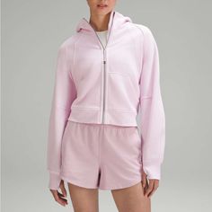 Meadowsweet Pink Full Zip Scuba Love The Color Just Never Reach For It Nwot Zip Hoodie Design, Lululemon Scuba, Women Hoodies Sweatshirts, Lululemon Women, Full Zip Hoodie, Colorful Hoodies, Hoodie Design, Cropped Hoodie, Outerwear Women