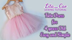 ( TUTORIAL ) TUTU DRESS FOR 4 YEARS OLD EASY AND SIMPLE Floral Skirt Outfits, Baby Dress Diy, Tulle Tutu Dress, Tulle Tutu, Like And Subscribe, Subscribe For More, Baby Sewing, Tutu Dress, Sewing Dresses