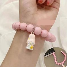 Style: iPhone Data Line, Color: Pink Choco Girl, Sanrio Phone, Wired Bracelet, My Melody Cinnamoroll, Melody Cinnamoroll, Station Bracelet, Wrist Bracelet, Hello Kitty My Melody, Unique Bracelets