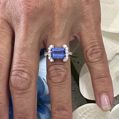 Natural Tanzanite Diamond Ring Size 6.5 14k W Gold 3.89 TCW Certified $4,790 217841Nothing says, “I Love you” more than Diamonds and Pearls!This Tanzanite ring has been Certified, Inspected, and Appraised by Gemological Appraisal LaboratoryGemological Appraisal Laboratory of America is a proud member of:- GIA Alumni Association- National Association of Jewelry Appraisers- International Consortium Gem-Testing Laboratories- Gemological Association of Great BritainTRUSTED SELLER SINCE 2002PLEASE SE Fine Jewelry Tanzanite Rings In Radiant Cut, Luxury Tanzanite Emerald Cut Ring, Rectangular Tanzanite Jewelry For Anniversary, Gia Certified Emerald Cut Tanzanite Jewelry, Fine Jewelry Rectangular Tanzanite, Gia Certified Tanzanite Emerald Cut Rings, Tanzanite And Diamond Ring, Tanzanite Diamond Ring, Alumni Association