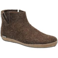 Glerups Boot Slipper | Backcountry.com Slippers Online, Leather Slippers, Slipper Shoes, Slipper Boots, Natural Brown, Sneakers Shoes, Fashion Sneakers, Brown Boots, Natural Wool