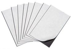 six pieces of white paper on top of each other