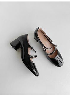 CHIKO Maxine Square Toe Block Heels Mary Jane Shoes Mary Jane Heels, Jane Shoes, Mary Jane Shoes, Mary Janes, Patent Leather, Block Heels, Rubber Sole, Square, Heels