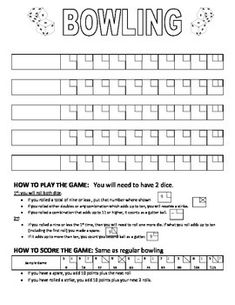 a printable bowling score sheet with the words'how to score the game '