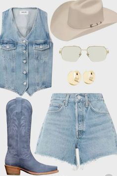 country concert outfit inspo Country Festival Outfit, Country Music Festival Outfits, Concert Outfit Inspo, Pink Cowboy Boots, Boots Mid Calf, Pink Cowboy