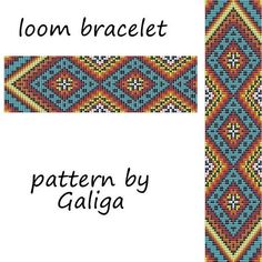 a cross stitch pattern with the words loom bracelet