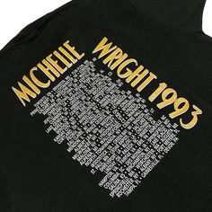 Vintage Fruit of the Loom brand Michelle Wright 1993 tour t-shirt. 50% cotton, 50% polyester. Mens (L) 90s Logo Print T-shirt For Concerts, 90s Style Logo Print T-shirt For Concerts, 90s Style Concert T-shirt With Logo Print, 90s Style T-shirt With Text Print For Fans, 90s Letter Print T-shirt For Concert, 90s Style Graphic T-shirt For Music Festivals, Stone Cold Steve, Vintage Fruit, Steve Austin