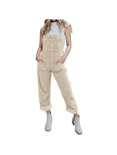 About this item
Material: 100% Polyester. These women's overalls are made of super soft, breathable and comfy fabric, making you feel comfort all day
Feature: This corduroy overalls feature a adjustable straps, side buttons, and come in an easy, relaxed fit
Occasion: The corduroy jumpsuit is perfect choice for your daily wear, work office, business outfit, outdoor activities, shopping, club, party, dates and any other occasions in Spring, Fall /Autumn and Winter
Match: The pant is easy to pair w Beige Cotton Jumpsuits And Rompers For Fall, Winter Corduroy Overalls, Casual Spring Corduroy Overalls, Casual Winter Corduroy Overalls, Casual Corduroy Overalls For Fall, Casual Fall Corduroy Overalls, Corduroy Jumpsuit, Outfit Outdoor, Jumpsuit Casual