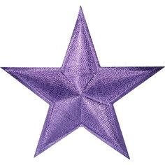 a purple metallic star on a white background