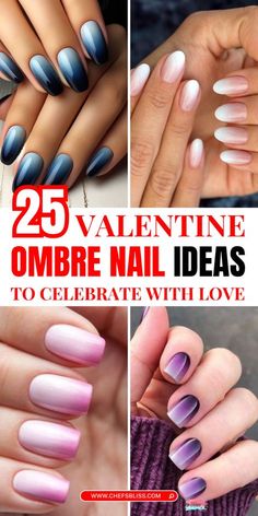 Ombré Sns Nails, Valentines Nails Ideas Simple, Ombré Valentines Nails, Ombre Valentines Day Nails, Ombre Nail Ideas, Season Of Love, Ombre Nail, Blush Tones