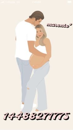 a man holding a pregnant woman in his arms