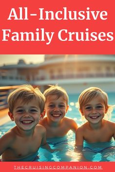 Kids in a pool on a family cruise