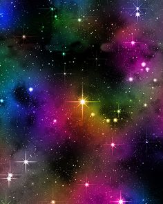 an image of colorful stars in the sky