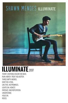 a man sitting in a chair playing an electric guitar with the caption'illuminate 2016 '