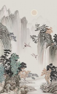 Sangjit Decoration, Chinese Art Painting, Most Beautiful Dresses, Flower Background Wallpaper, Nature Art Painting, Painting Wallpaper, On The Red Carpet, Perfect Makeup