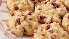 Cranberry Quick Cookies Recipe - Pillsbury.com Cranberry Treats, Coconut Cookies Recipes, Quick Cookies Recipes, Quick Cookies, Pumpkin Cranberry, White Chocolate Cookies, Cranberry Cookies, Oat Cookies