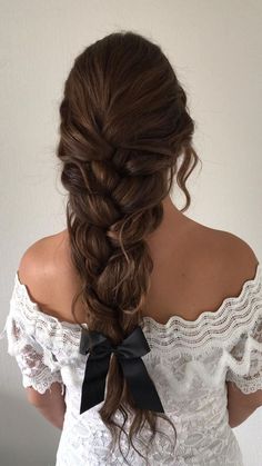 Hairstyle 2024, Down Hairstyles For Long Hair, Fancy Braids, Bridal Braids, Wedding Braids, Big Braids, Messy Braids, Romantic Hairstyles