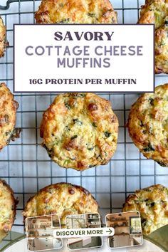 Savory Cottage Cheese Muffins - SiLLibake Fast Savory Breakfast, Glp1 Breakfast Ideas, Protein Packed Meals Clean Eating, Savory Oatmeal Muffins, Low Calorie Breakfast Recipes Meal Prep, Meal Prep Breakfast Ideas Healthy Low Carb Easy, Healthy Grab And Go Breakfast Ideas, Healthy Breakfast Egg Muffins With Cottage Cheese, Cottage Cheese Veggies