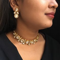 *PRODUCT DETAIL* *Material: Brass *Plating: 22K Antique Gold Plated *Stone: Semi Precious Kundan & pearls *DIMENSIONS * *Necklace: Weight 62 gm, Height: 0.8 *Earrings: Weight 8 gm Each, Length 1.25 Inches, Width 0.8 Inches *ABOUT PRODUCT* *Beautiful Jadau Kundan Necklace Set with Pearl Highlights. *Style Tip : Exclusively Pretty Necklace set to get you noticed. *DISCLAIMER* *Product & color may slightly vary due to photographic lighting sources or your screen settings. Traditional Chandbali Necklace With Rose Cut Diamonds, Wedding Festival Necklace With Single Cut Diamonds, Festive Chandbali Necklace With Rose Cut Diamonds, Traditional Single Cut Diamond Necklaces For Festivals, Formal Rose Cut Diamond Necklace For Festivals, Festive Rose Cut Diamond Necklaces, Temple Style Kundan Necklace With Rose Cut Diamonds, Traditional Kundan Jewelry With Single Cut Diamonds, Bollywood Style Kundan Necklace With Rose Cut Diamonds