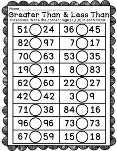 a printable worksheet to help students learn how to write numbers and place them in