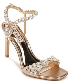 Shop for Badgley Mischka Galia Square Toe Crystal Jeweled Dress Sandals at Dillard's. Visit Dillard's to find clothing, accessories, shoes, cosmetics & more. The Style of Your Life. Bridal Clutch Bag, Evening Heels, Badgley Mischka Dress, Jewel Dress, Badgley Mischka Shoes, Evening Sandals, Crystal Shoes, Bridesmaid Shoes, Embellished Sandals