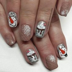 Fingernail Ideas, Fancy Nail Art, Nail Time, Nail Design Inspiration, Pretty Nail Art Designs, Nails Christmas, Nail Styles, Winter Nail, Pretty Nail Art