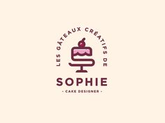 the logo for a cake designer