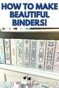 How to set up a binder organization system for all of the papers in your home. The best supply recommendations for organizing with binders. Organize Your Life With Binders, Home Bills Organization Ideas, File Binder Organization, Organizing Binders For Home, Curriculum Binder Organization, Cute Filing System, Home Folder Organization, Home Manuals Organization, Organize Bills And Mail Filing System