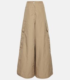 Oversized Cargo Pants, Palm Angels, Color Name, Small Designs, Primavera Estate, Bottoms Pants, Polyester Material, Cargo Pants, Wide Leg Pants