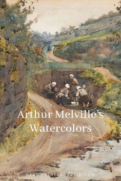 an image of the cover of arthrur melville's watercolors