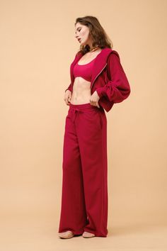 Elevate your casual wardrobe with the French Terry High Rise Flare Pants. Made from a soft blend of 60% cotton and 40% polyester, these pants offer both comfort and style. The high-rise fit and flare leg design create a flattering silhouette, while the side pockets provide added functionality. Perfect for lounging or casual outings, these pants are versatile enough to be dressed up or down. Pair them with your favorite crop top or oversized sweater for a chic, relaxed look. Key Features: Made fr High Rise Flare Pants, Trendy Fits, Cashmere Dress, French Terry Fabric, Leg Design, Oversized Sweater, Casual Wardrobe, Flare Pants, French Terry