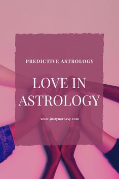 four hands holding each other with the words love in astrology above it and below