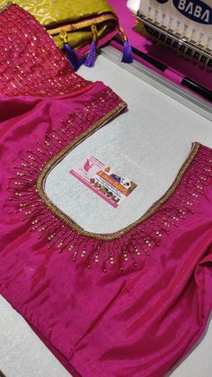 Gowns Designs, Magam Work Designs, Maggam Designs, Magam Work, Mirror Work Blouse Design, Embroidery Blouses