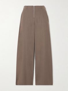 Our Legacy's 'Serene' pants have a high rise that feels contemporary and fresh. They're tailored from TENCEL™ Lyocell and wool-blend in a wide-leg shape that looks great with a cropped shirt or sweater. Our Legacy, Straight Leg Trousers, Crop Shirt, Clothes Collection, Wide Leg Trousers, Jeans Dress, Straight Leg Pants, Bottoms Pants, Women Collection