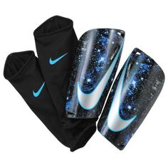 the nike shinks are designed to look like space and stars, with blue paint on them