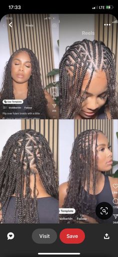 New Trendy Braids For Black Women, Geometric Knotless Braids, Knotless Braids Inspiration, Feed Ins With Knotless Braids In The Back, Viral Braided Hairstyles, Braids Fulani Hairstyles, Vacay Braids For Black Women, Cornrow Braid Hairstyles For Black Women, Unique Braiding Styles For Black Women