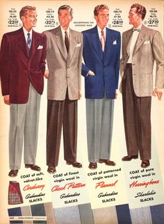 1950s Fashion Aesthetic, 1950s Fashion Men, 1950s Fashion Menswear, 1950 Men, 1950s Men, Fashion Outfits Men, Business Clothing