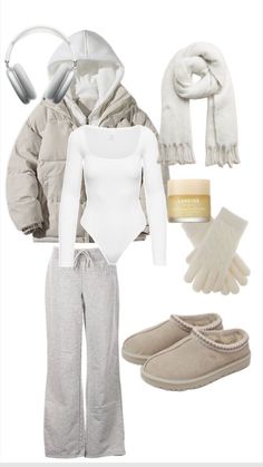 Clothes And Shoes, Winter Outfit, White