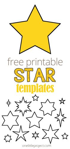 free printable star templates for kids