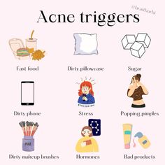 #acne #acnetreatment #skincare #skinhealth #skincareaddiction #health #trigger #beautyskincare #beautycare Acne Triggers, Tips For Acne, Skincare For Acne, Acne Tips, Good Skincare, Skincare Acne, Acne Skincare