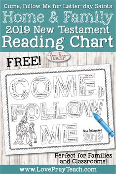 the free printable bible reading chart for kids to use on their homeschool