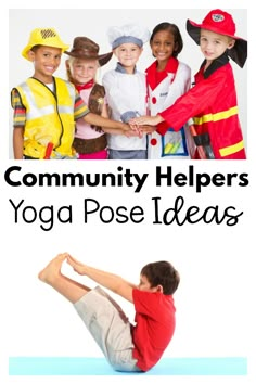 Community Helpers Yoga | Pink Oatmeal Community Helper Gross Motor Activities, Pre K Community Helpers, Community Helpers Games, Teaching Community Helpers, Community Helpers For Kids, Preschool Gross Motor