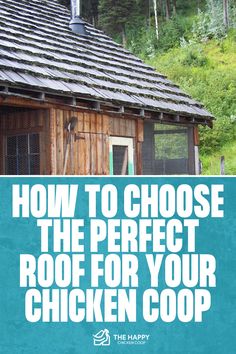 Best Chicken Coop Roof Ideas | The Happy Chicken Coop Coop Roof Ideas, Chicken Coop Roof Ideas, Chicken Coop Roof, Roof Ideas, Support Beams, Backyard Flocks