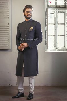 Black Sherwani Wedding