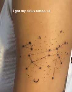 a woman's arm with a star and moon tattoo on it, which reads i got my sirius tattoo - 3