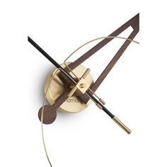 a wall clock with two arrows on it