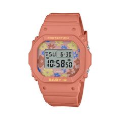 Indulge in the luxury of time with the G-Shock BGD-565 Series Orange Resin Band Watch. The vibrant orange resin band complements the sleek design of this timepiece, making a bold statement. The durable materials ensure lasting elegance, making it the perfect choice for any occasion. Active Life, Casual Design