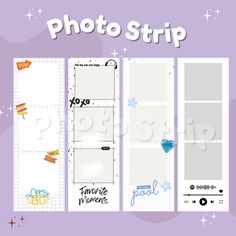 the photo strip is open and ready to be used as a scrapbook or album