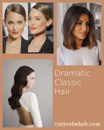 Hair Cuts, Styles, and Colors for the Body Types – Cozy Rebekah Dramatic Classic Hair, Hair Cuts Styles, Soft Hair Color, Subtle Hair Color, Unnatural Hair Color, Wispy Hair, Classic Haircut, Dramatic Hair, Classic Hair