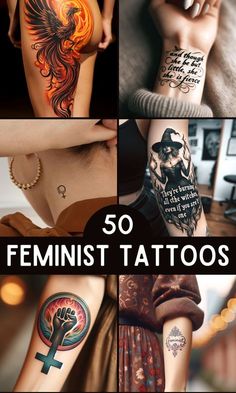 Protest Tattoo Ideas, Feminist Art Tattoo, Empowered Women Tattoos, Empowering Women Tattoos, Alpha Female Tattoo Ideas, Independent Women Tattoos Ideas, Tattoos For Powerful Women, Angry Woman Tattoo, Sigma Female Tattoo